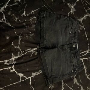 Black denim jeans